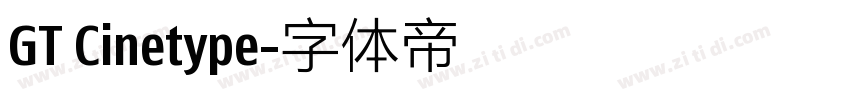 GT Cinetype字体转换